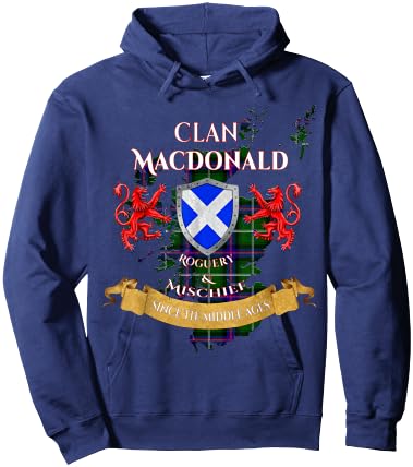 MacDonald Scottish Family Clan Middle Ages Mischief Hoodie - Hoodie | Navy