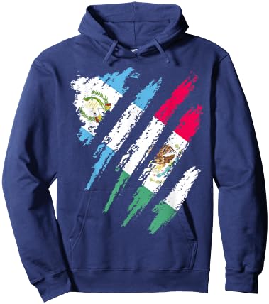 Guatemala Flag Mexico Grown Patriot Country Stripes Hoodie - Hoodie | Navy