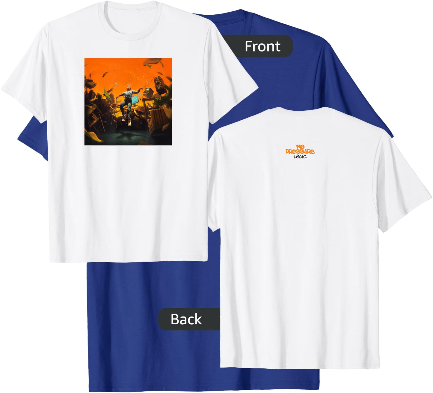Logic No Pressure Cover T-Shirt - T-Shirt | Royal