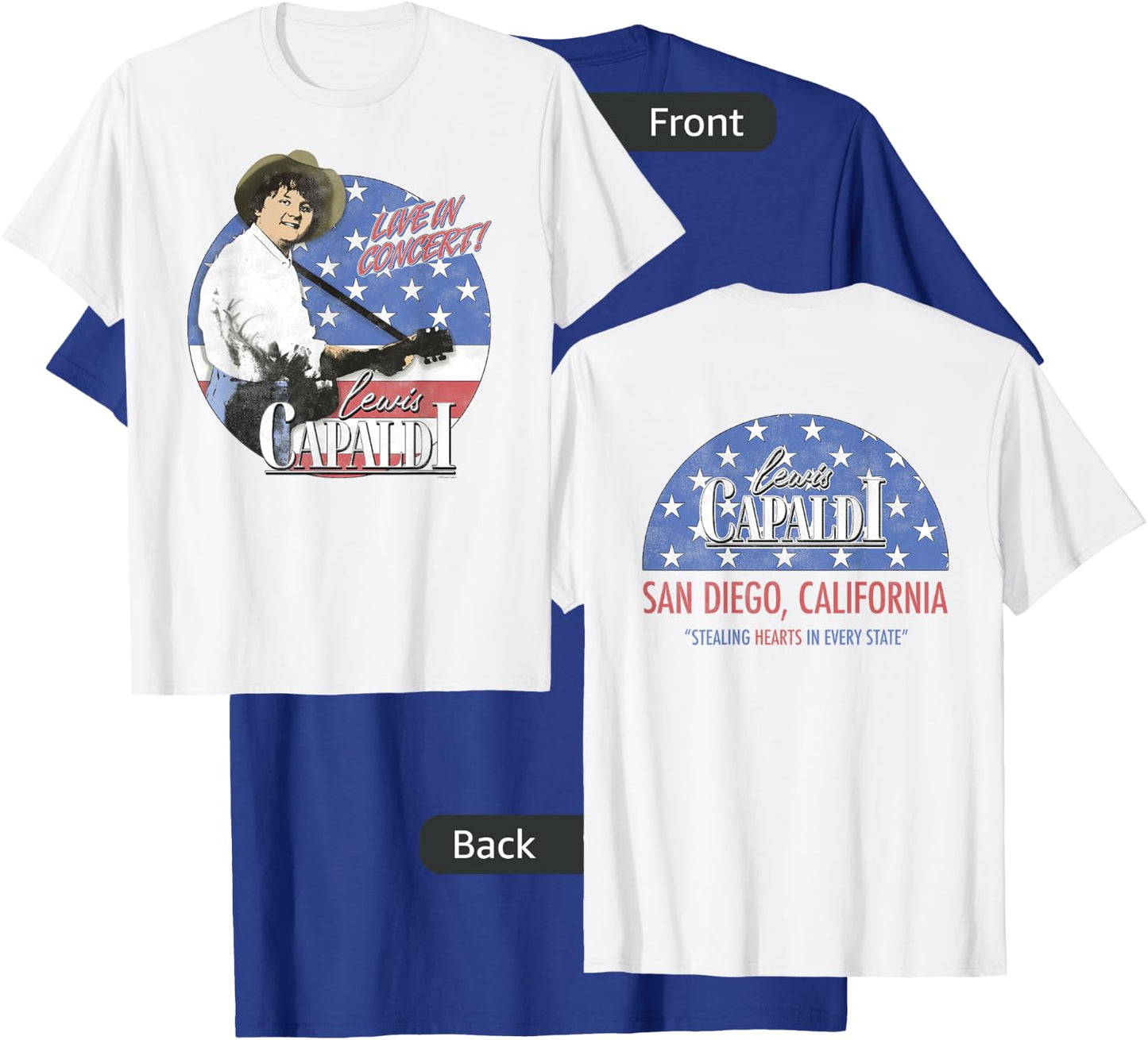 Lewis Capaldi – Americas Sweetheart San Diego T-Shirt - T-Shirt | Royal