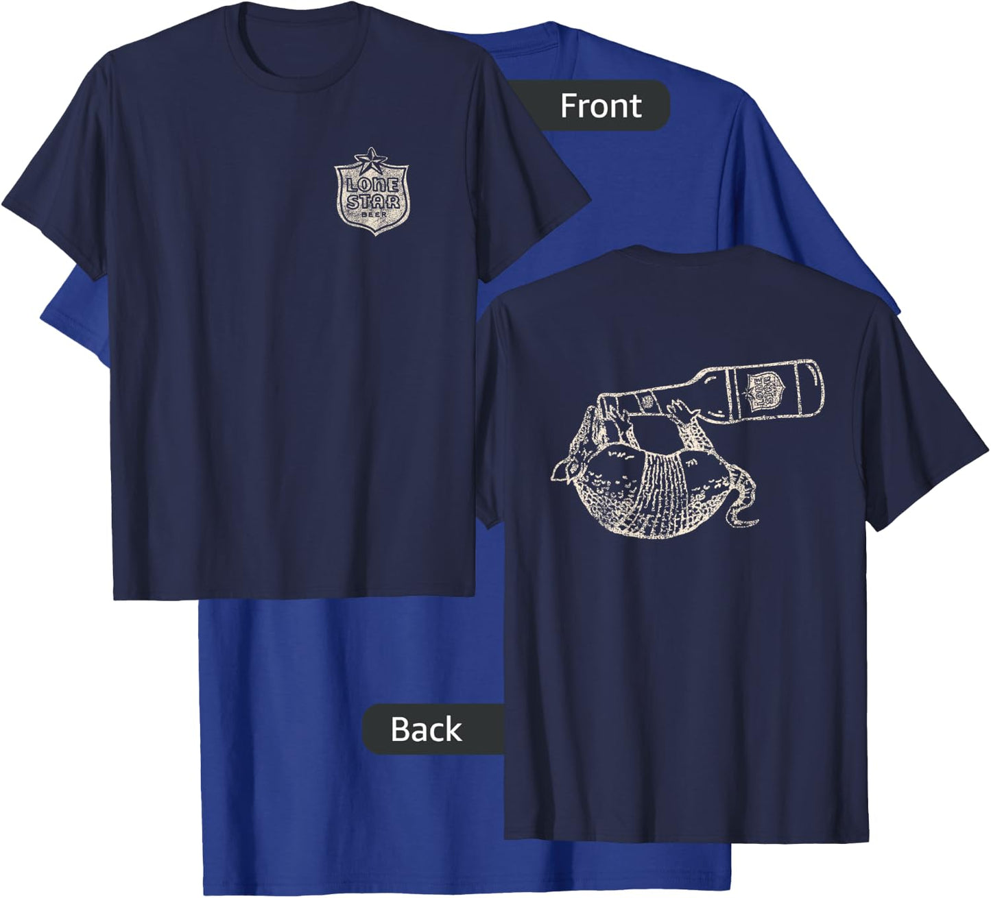 Texas Lone Star Beer Armadillo T-Shirt - T-Shirt | Royal