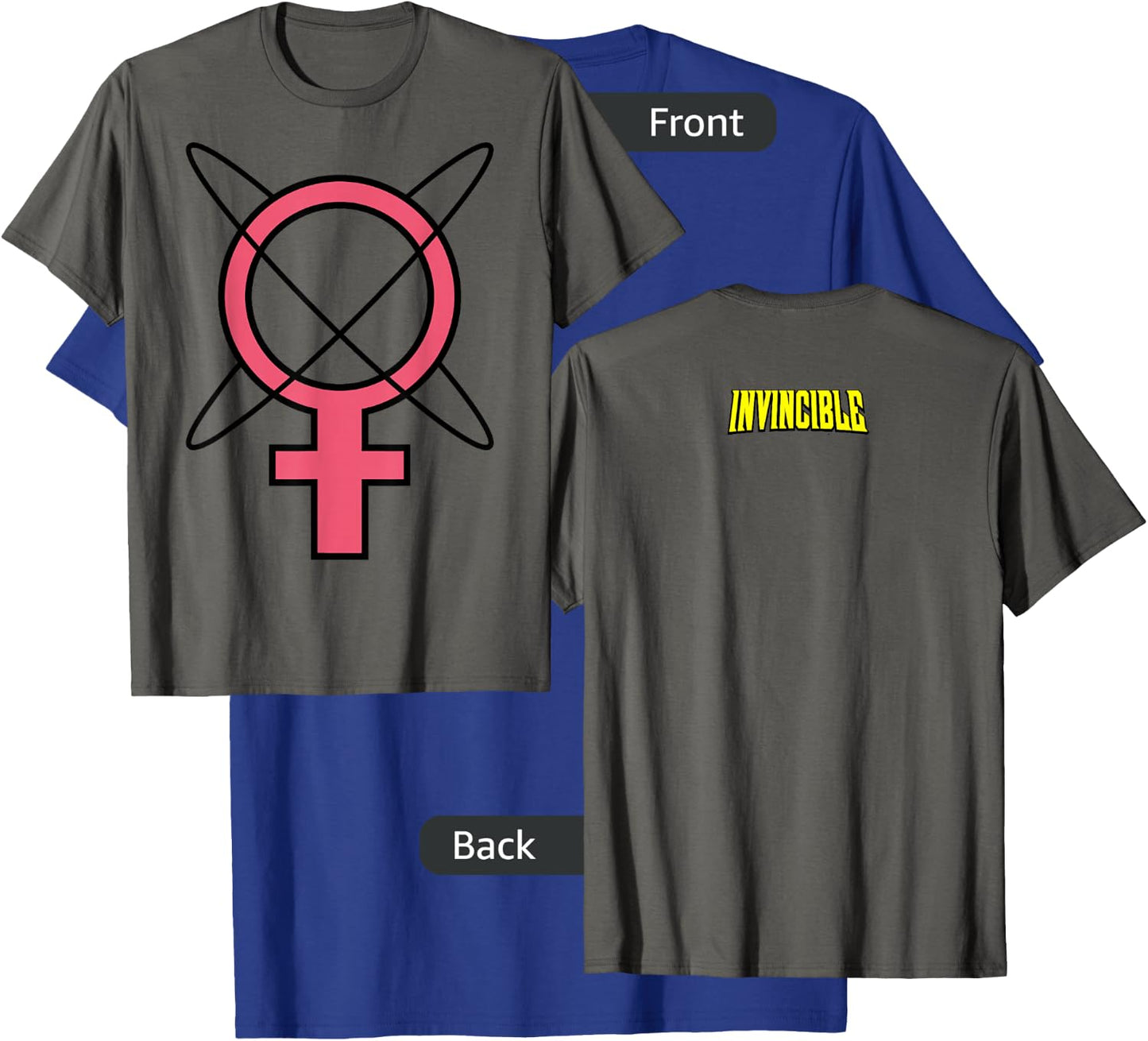 Invincible Animated - Atom Eve Symbol T-Shirt - T-Shirt | Royal
