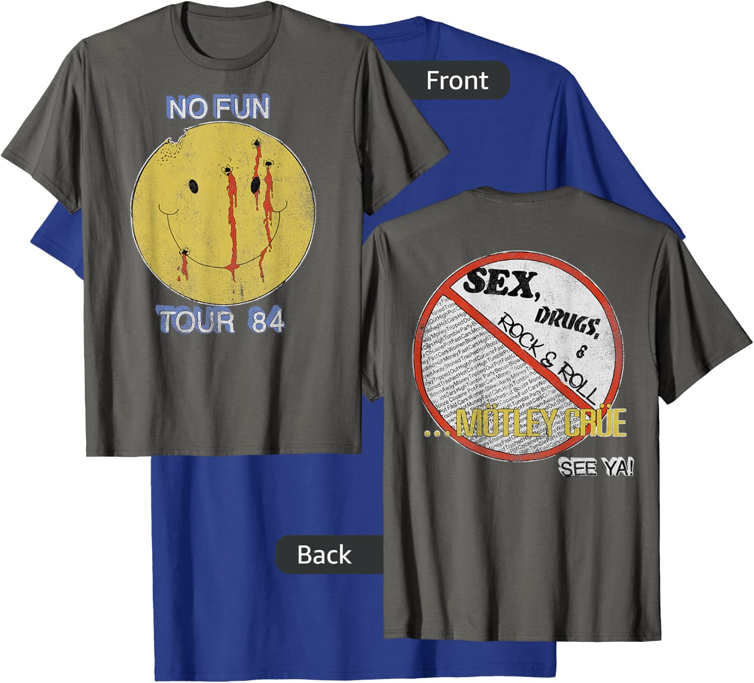 Mötley Crüe – No Fun on Asphalt T-Shirt - T-Shirt | Royal