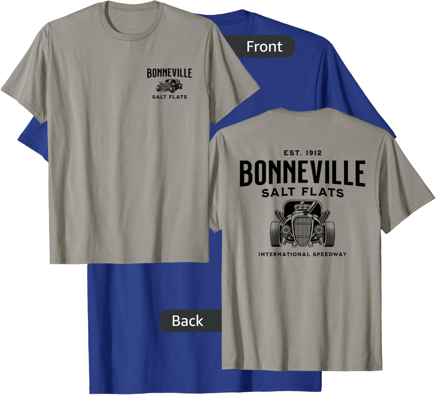 Retro Bonneville Salt Flats Utah International Speedway T-Shirt - T-Shirt | Royal