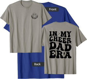 Retro In My Cheer Dad Era Cheerleader Dad (2 Sides) T-Shirt - T-Shirt | Royal