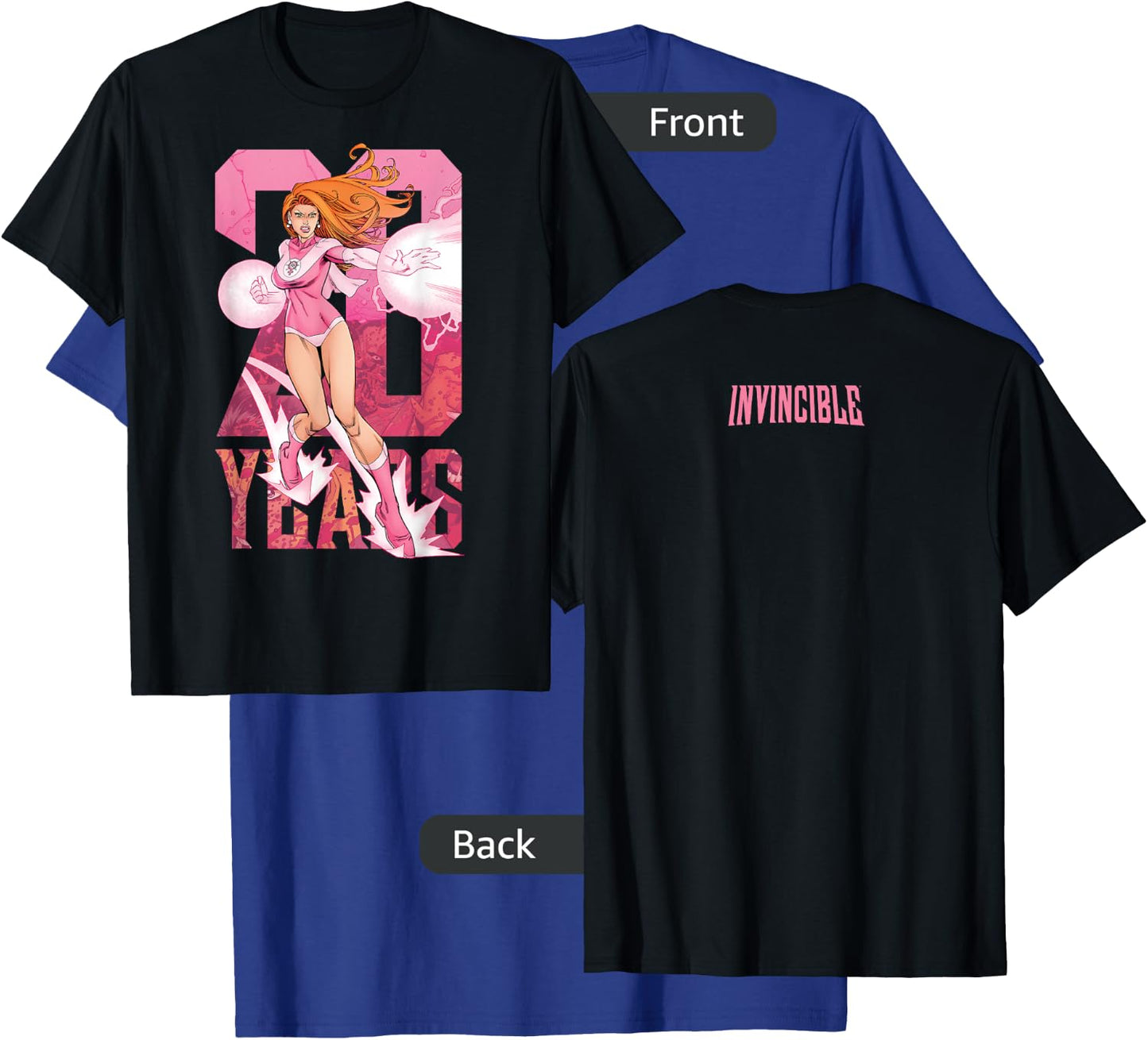 Invincible 20 Years - Atom Eve T-Shirt - T-Shirt | Royal
