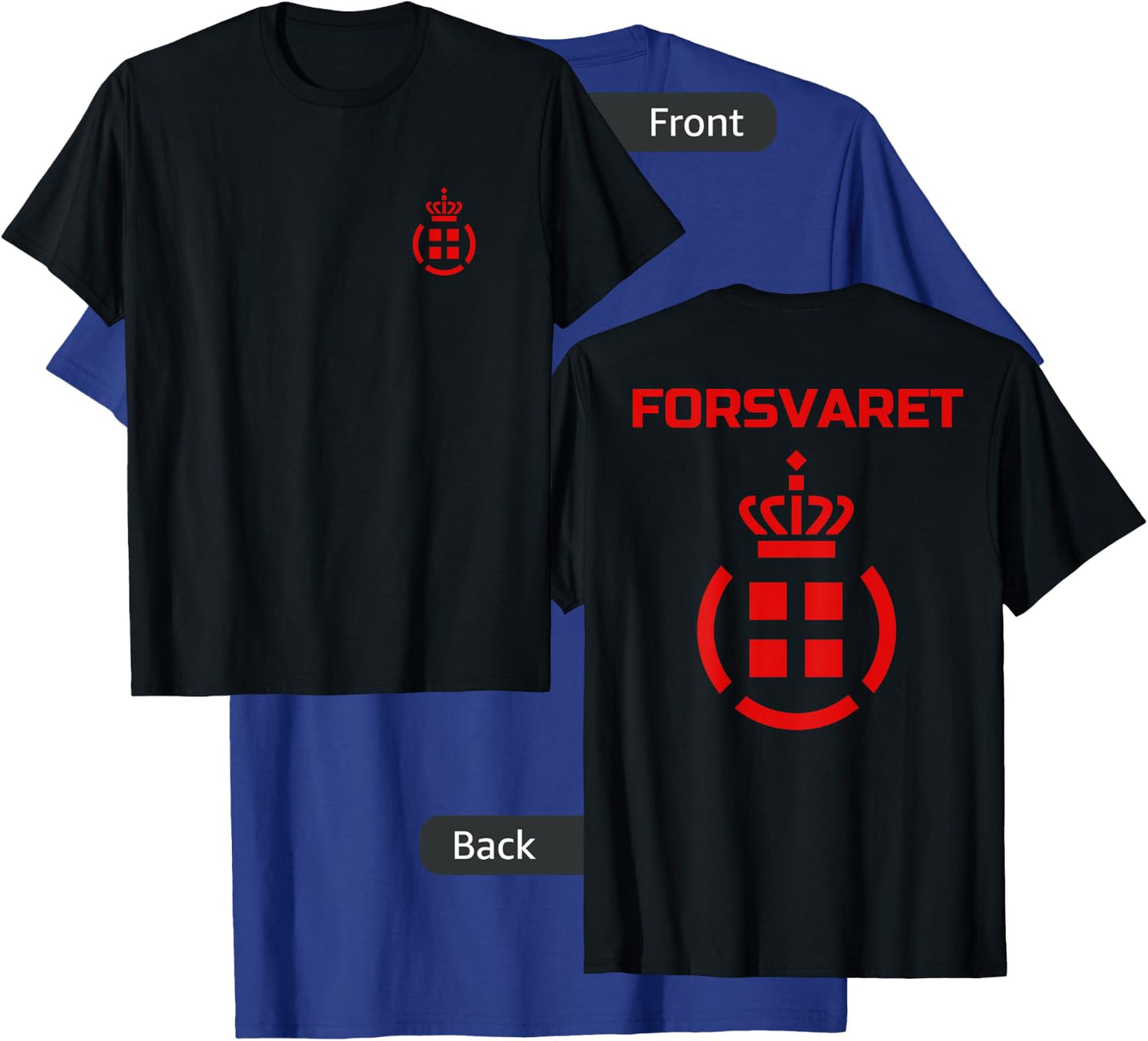 Danish Army Defense Force Denmark Forsvaret Military T-Shirt - T-Shirt | Royal