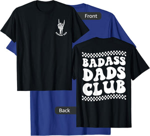 Father's Day Badass Dads Club, Funny Badass Daddy T-Shirt - T-Shirt | Royal