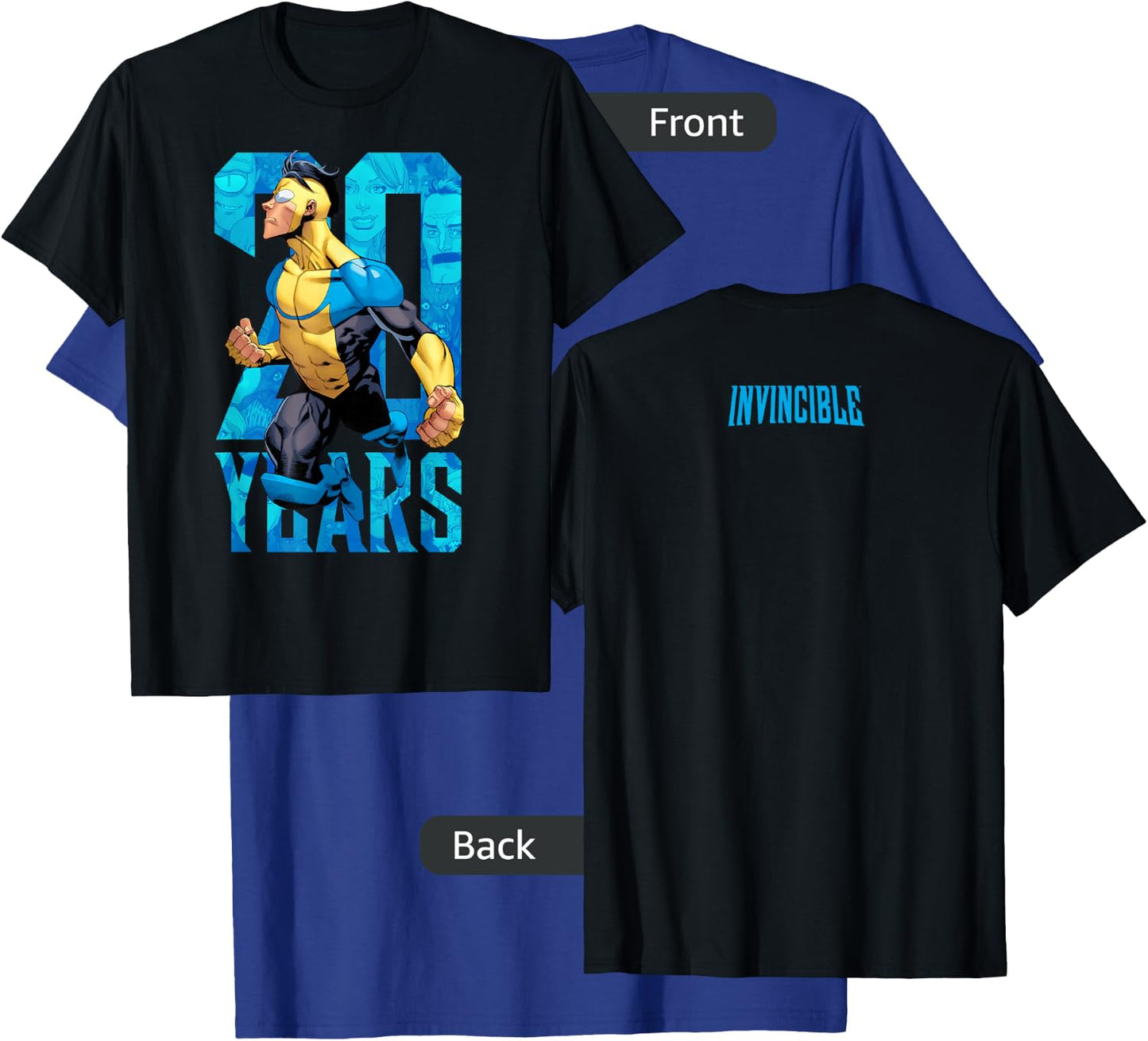 Invincible 20 Years - Invincible T-Shirt - T-Shirt | Royal