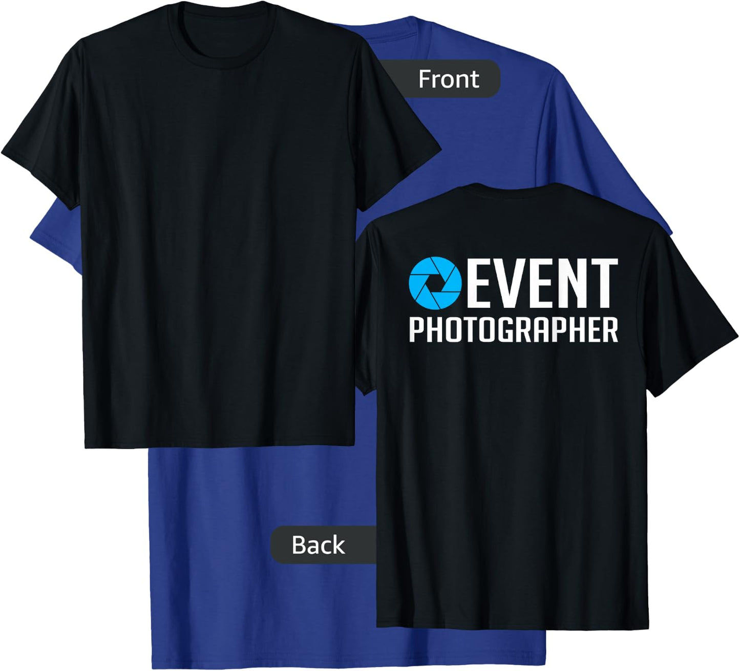 Official Staff Job (Back Printed) Event Photographer T-Shirt - T-Shirt | Royal