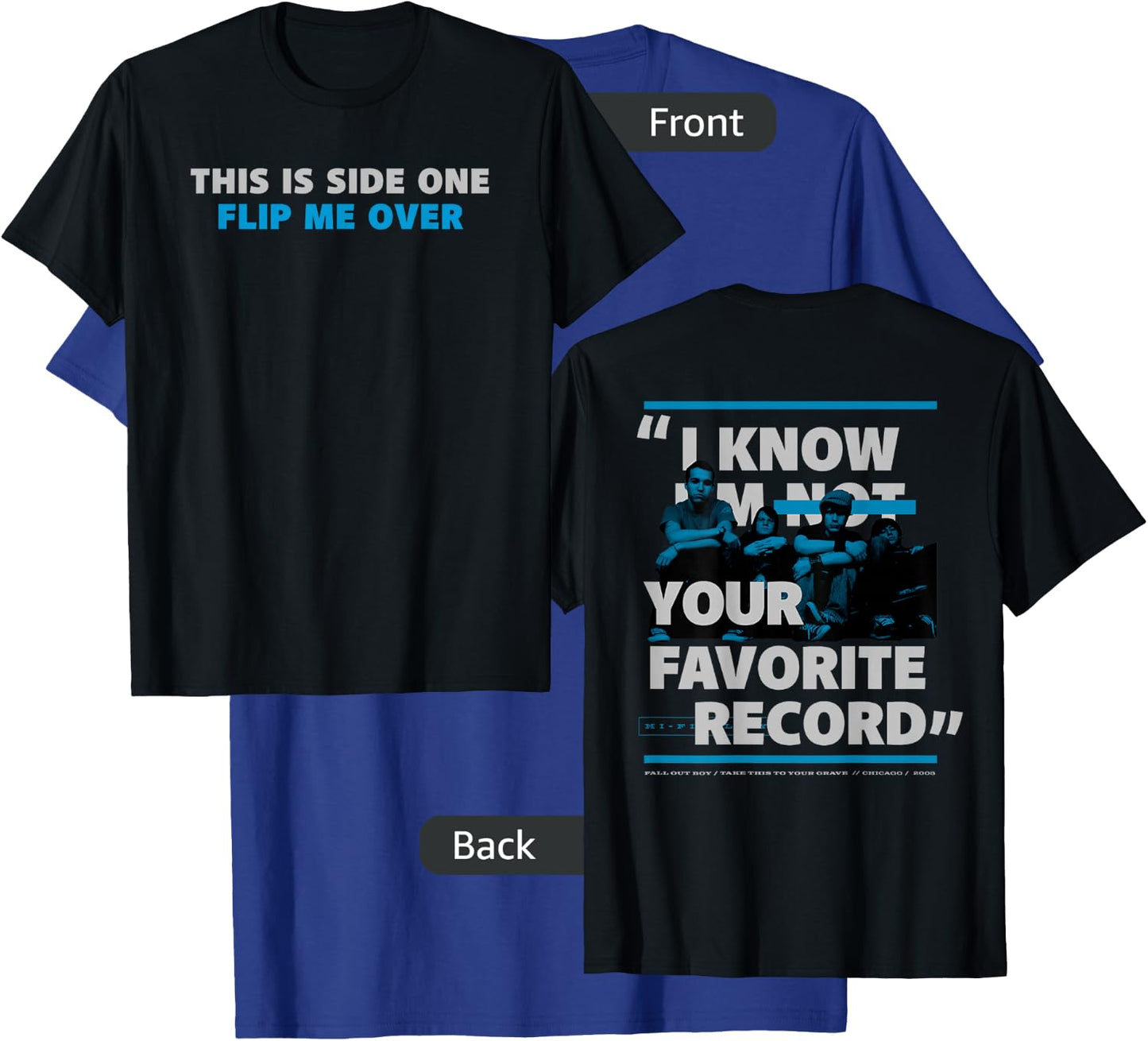 Fall Out Boy - Your Favorite Record T-Shirt - T-Shirt | Royal