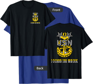 Navy MCPO - I Stood the Watch T-Shirt - T-Shirt | Royal