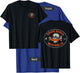 Bondi Beach Australia Retro Surfer Beach Front & Back T-Shirt - T-Shirt | Royal