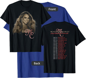 Mariah Carey Official Merry Christmas One & All Tour Photo T-Shirt - T-Shirt | Royal