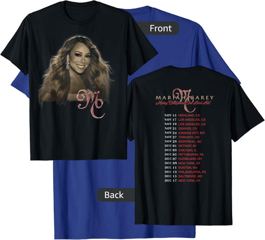 Mariah Carey Official Merry Christmas One & All Tour Photo T-Shirt - T-Shirt | Royal