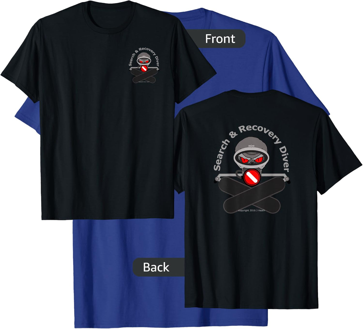 Search and Recovery Diver T-Shirt - T-Shirt | Royal