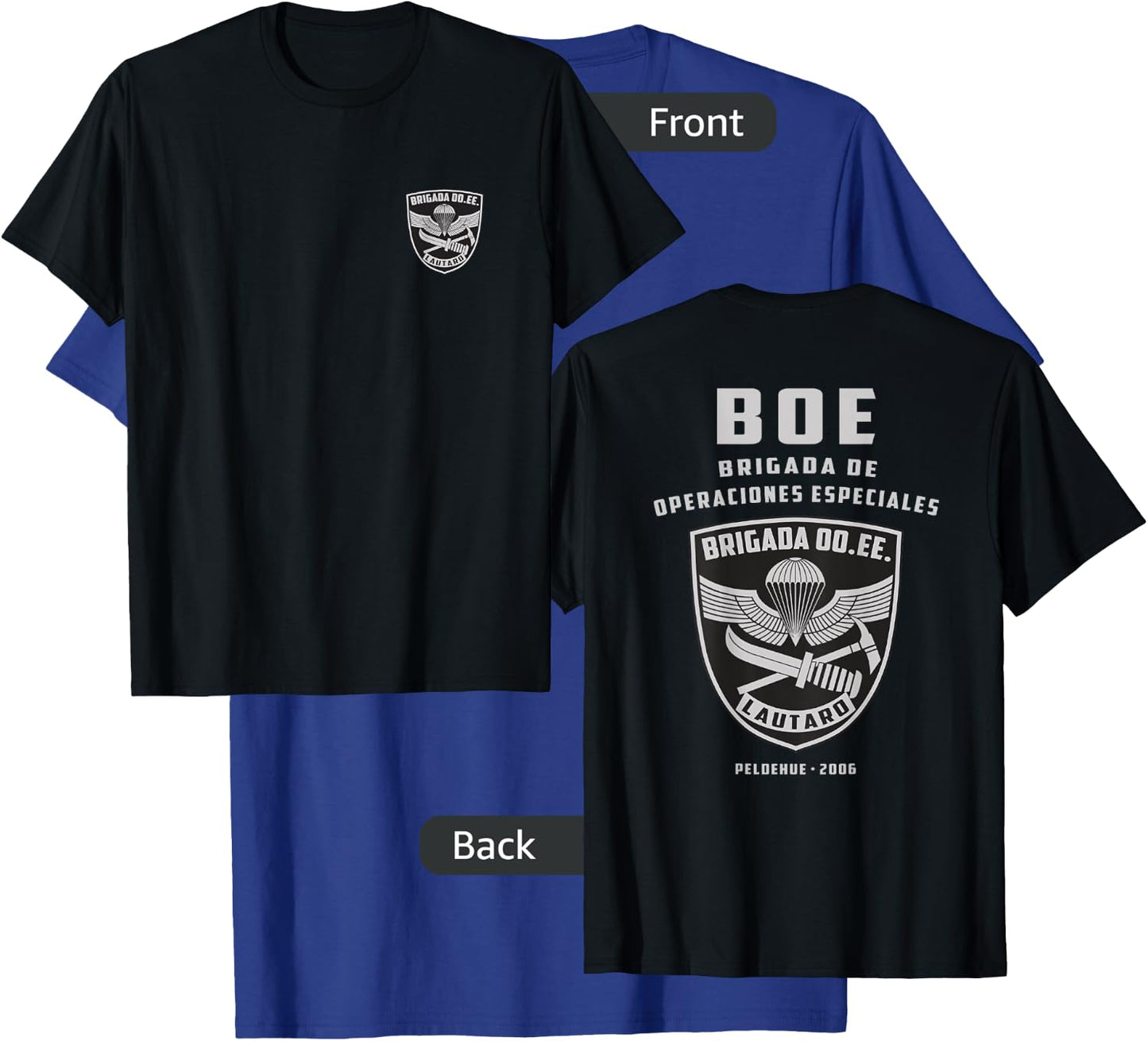 Chilean Army Special Force Lautaro Brigade Chile Military T-Shirt - T-Shirt | Royal