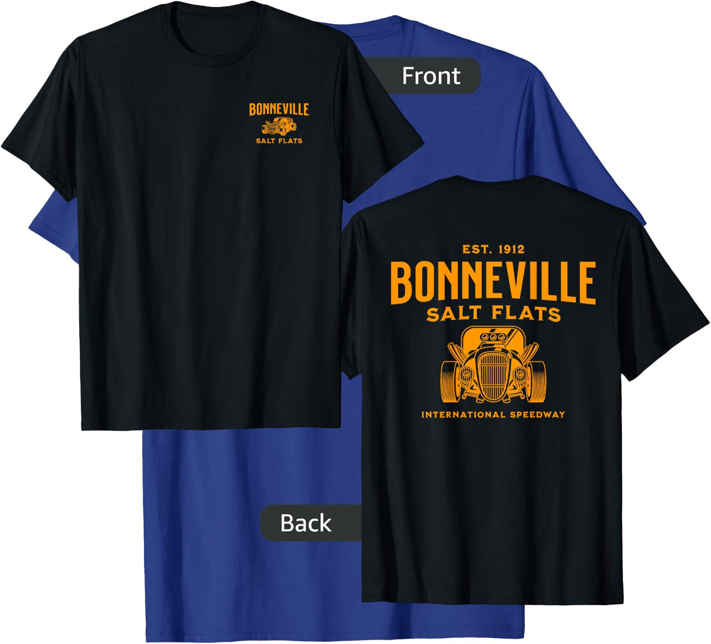 Retro Bonneville Salt Flats Utah International Speedway T-Shirt - T-Shirt | Royal