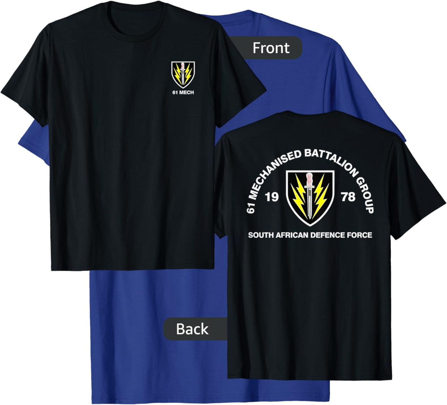 61 Mech Battalion South African Army Military T-Shirt - T-Shirt | Royal