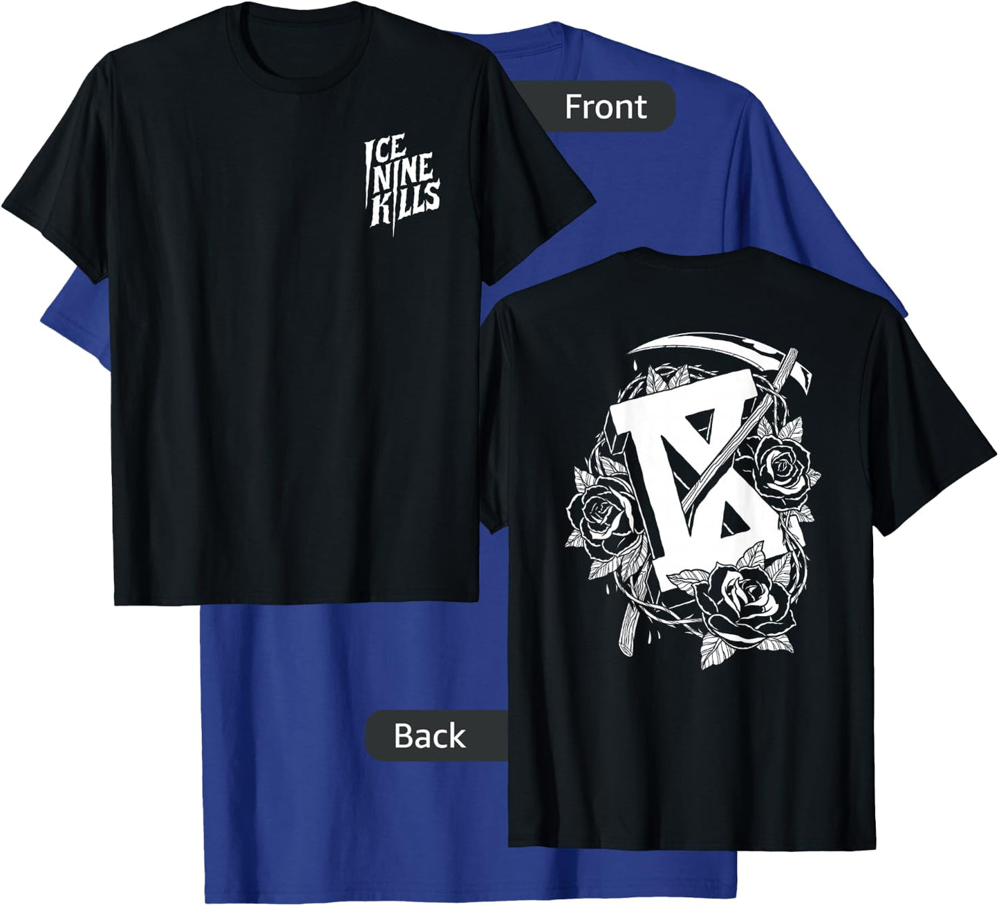 Ice Nine Kills Official Adult Floral , Black, Small T-Shirt - T-Shirt | Royal