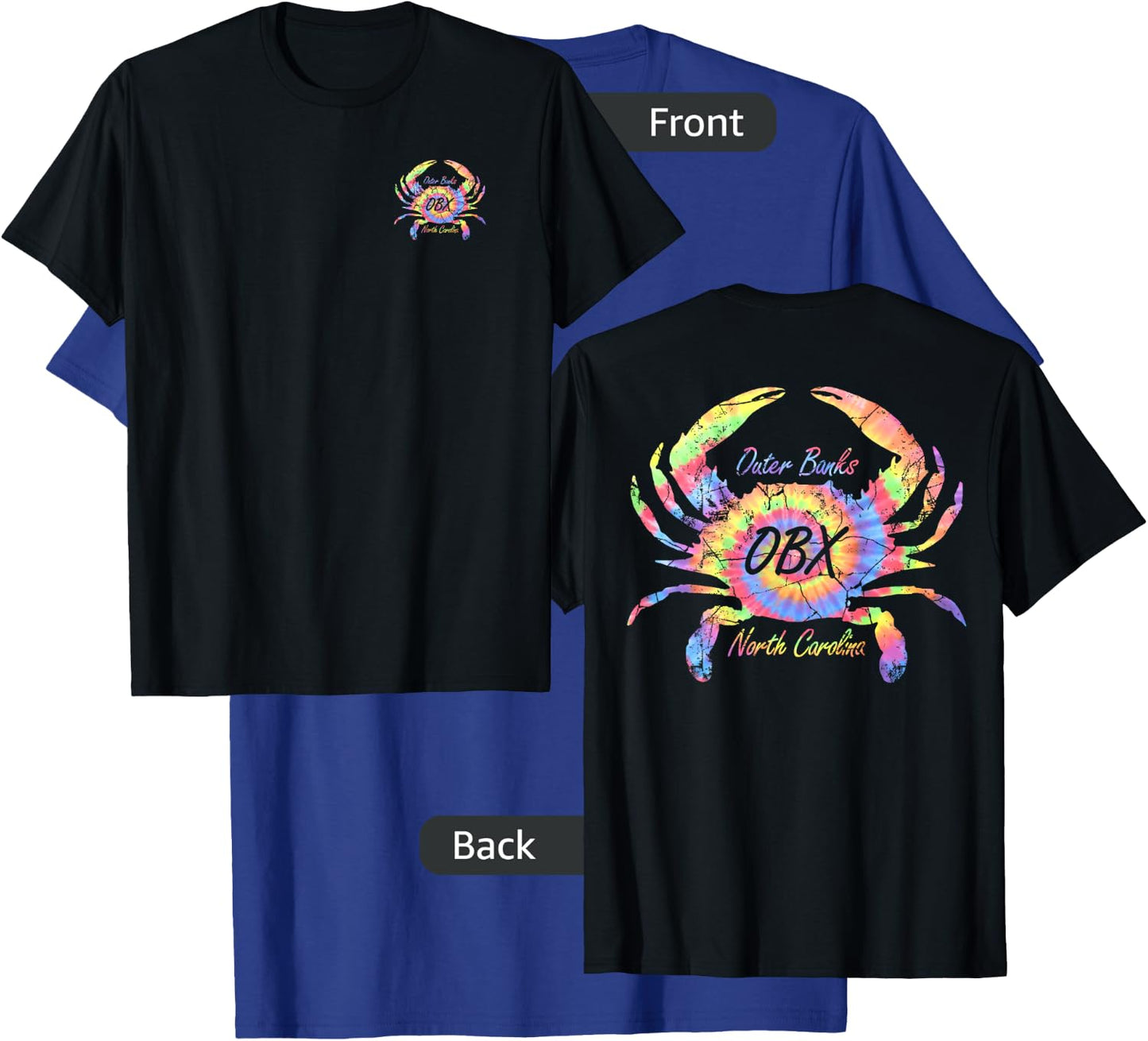 Outer Banks North Carolina Crab OBX Beach Nature Lover Gifts Women Kids T-Shirt - T-Shirt | Royal