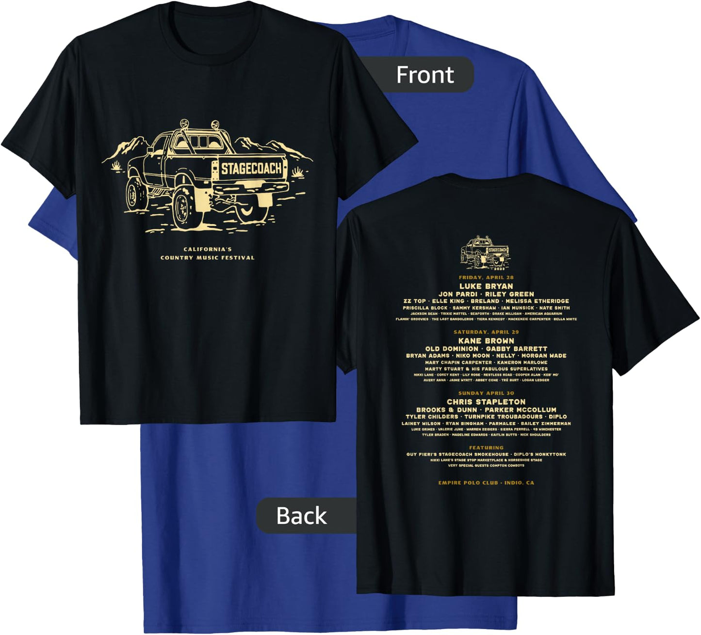 Official Stagecoach Truck Lineup T-Shirt - T-Shirt | Royal