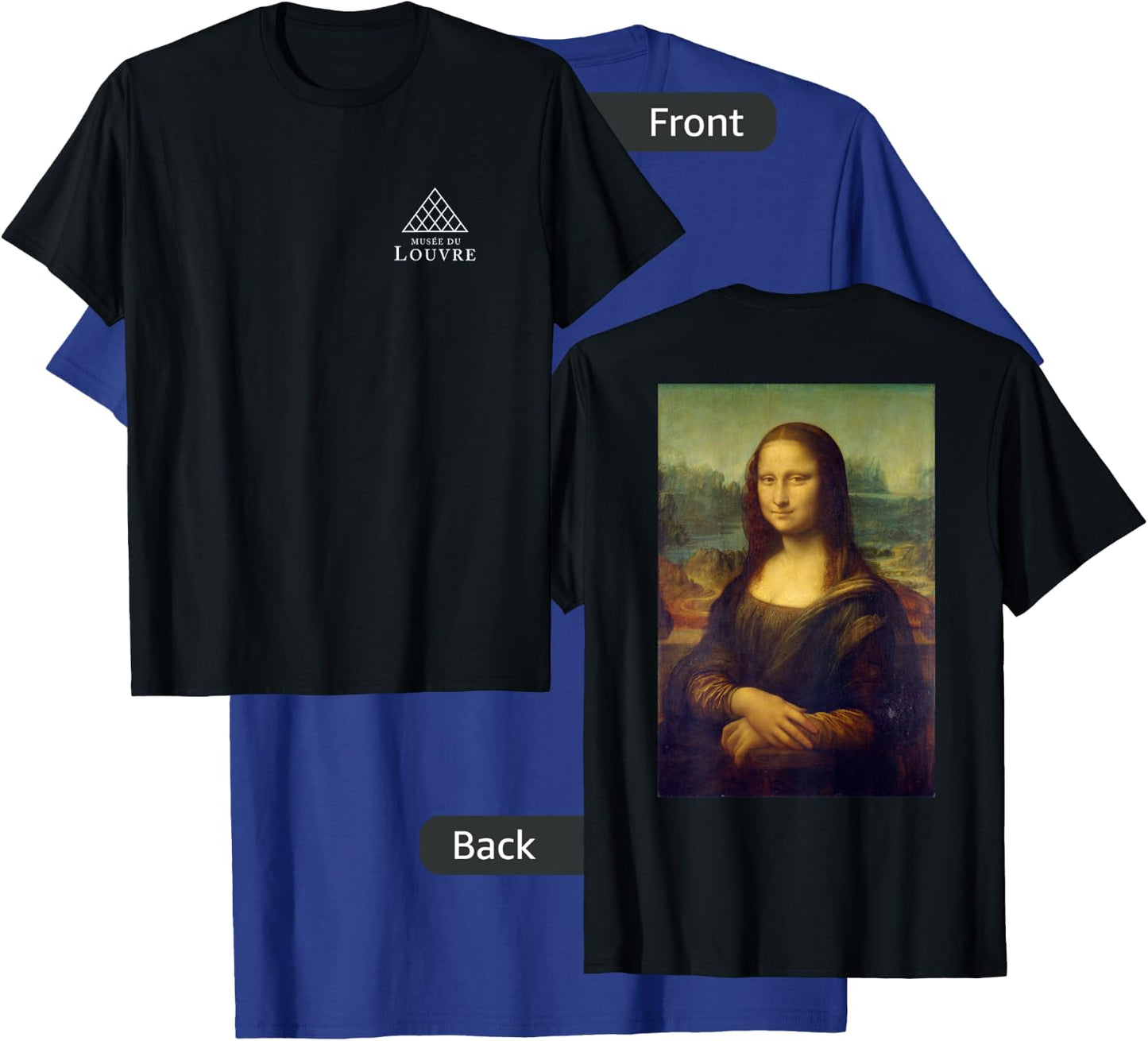 Utopia Sport Louvre Museum Paris France Mona Lisa , Black, Small, -Adults, -Kids, Women, Short Sleeve, Classic Fit, Cotton 60%, Polyester 40% T-Shirt - T-Shirt | Royal
