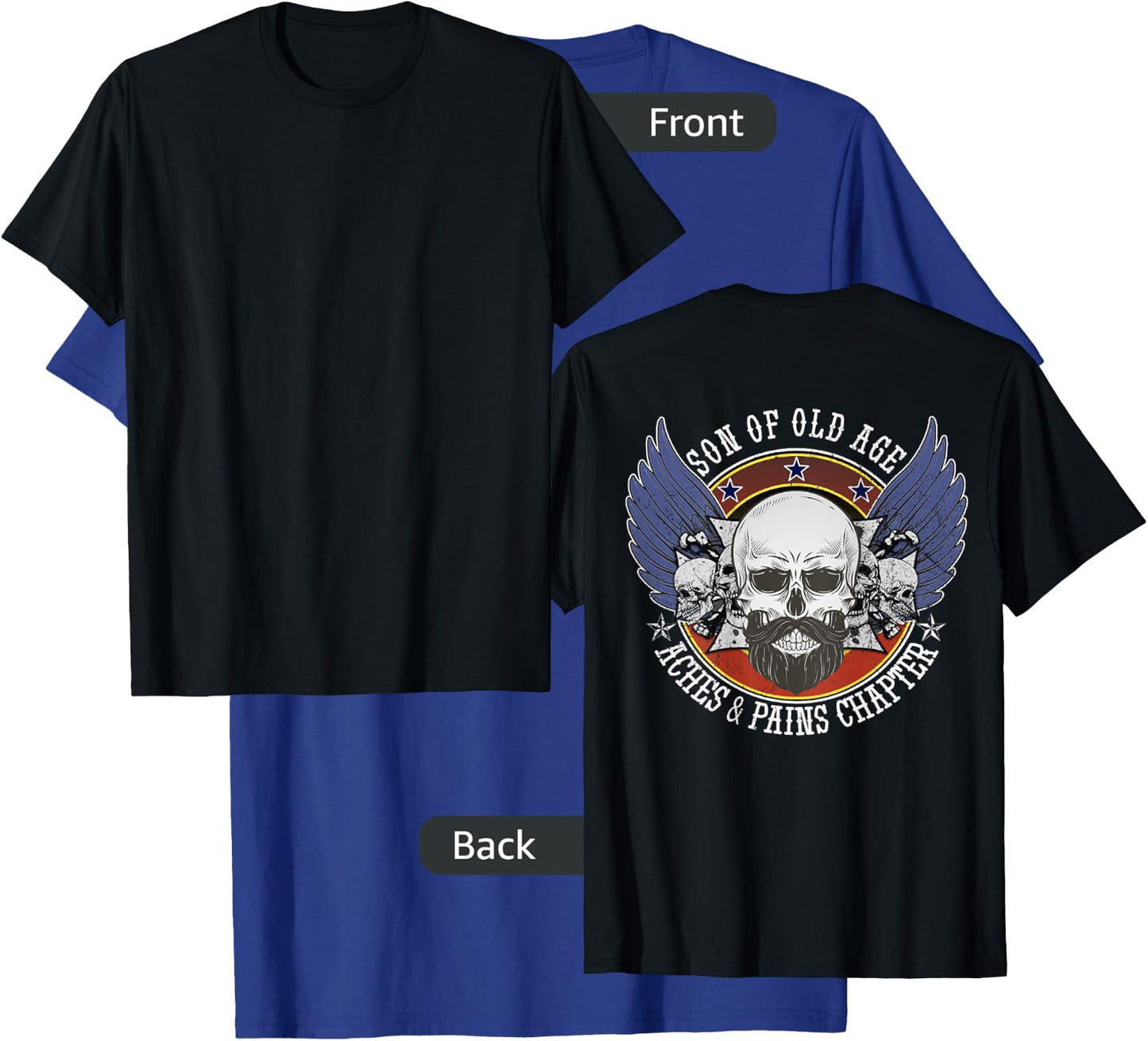 Sons Of Old Age Aches And Pains Chapter Funny biker T-Shirt - T-Shirt | Royal
