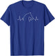 Horse EKG Heartbeat For Horseback Riding T-Shirt - T-Shirt | Royal