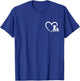 Dog Puppy and Baby Cat Heart Animal Dog & Cat Heart Men Women Girls Kids T-Shirt - T-Shirt | Royal