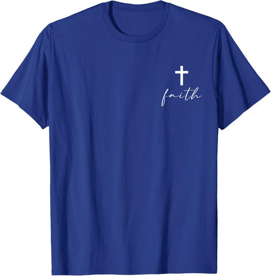 Jesus Christian Bible Verse Faith Men Women Gifts T-Shirt - T-Shirt | Royal