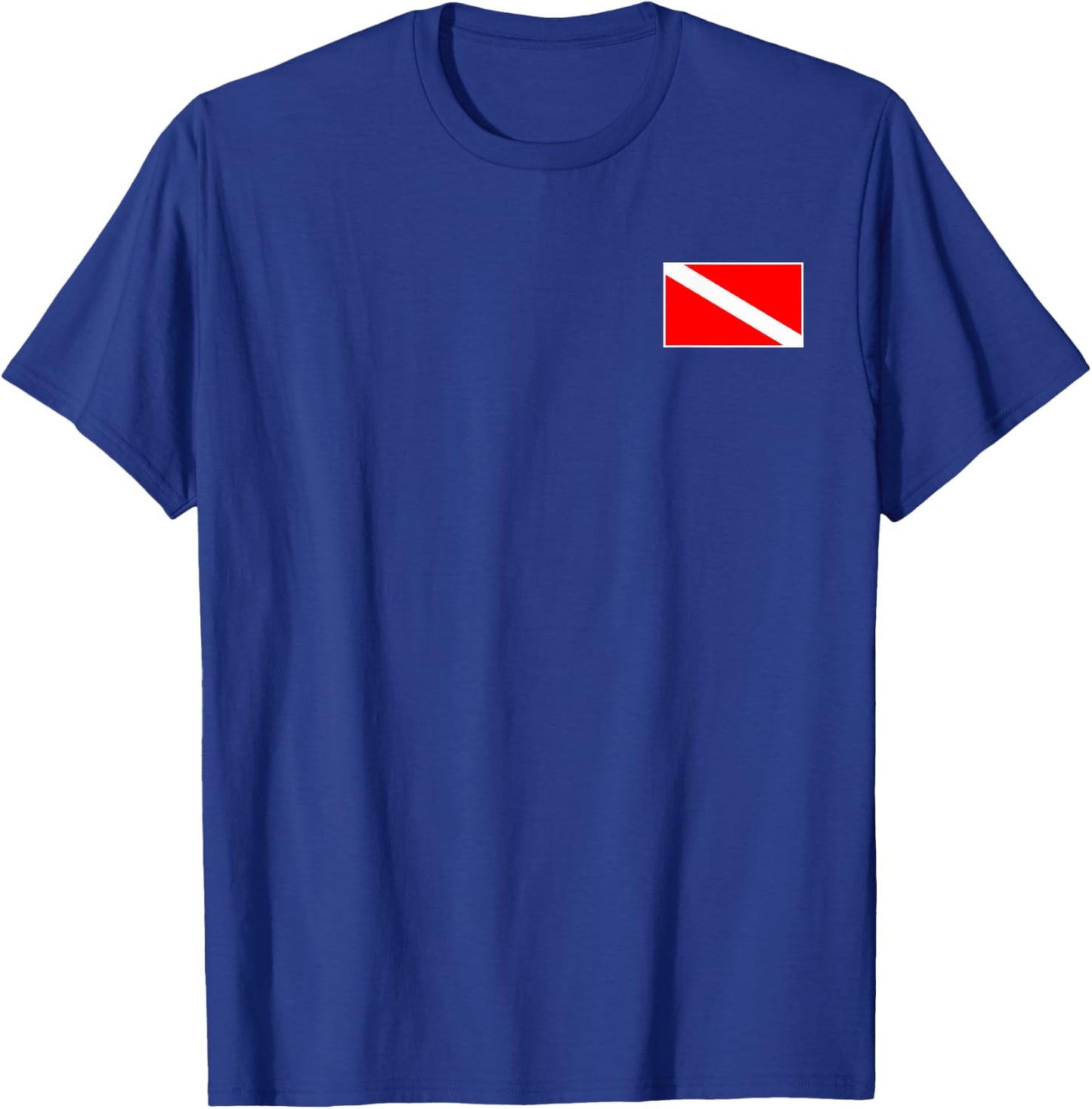 Diver Down Flag Scuba Flag Diving Freediving Safety T-Shirt - T-Shirt | Royal