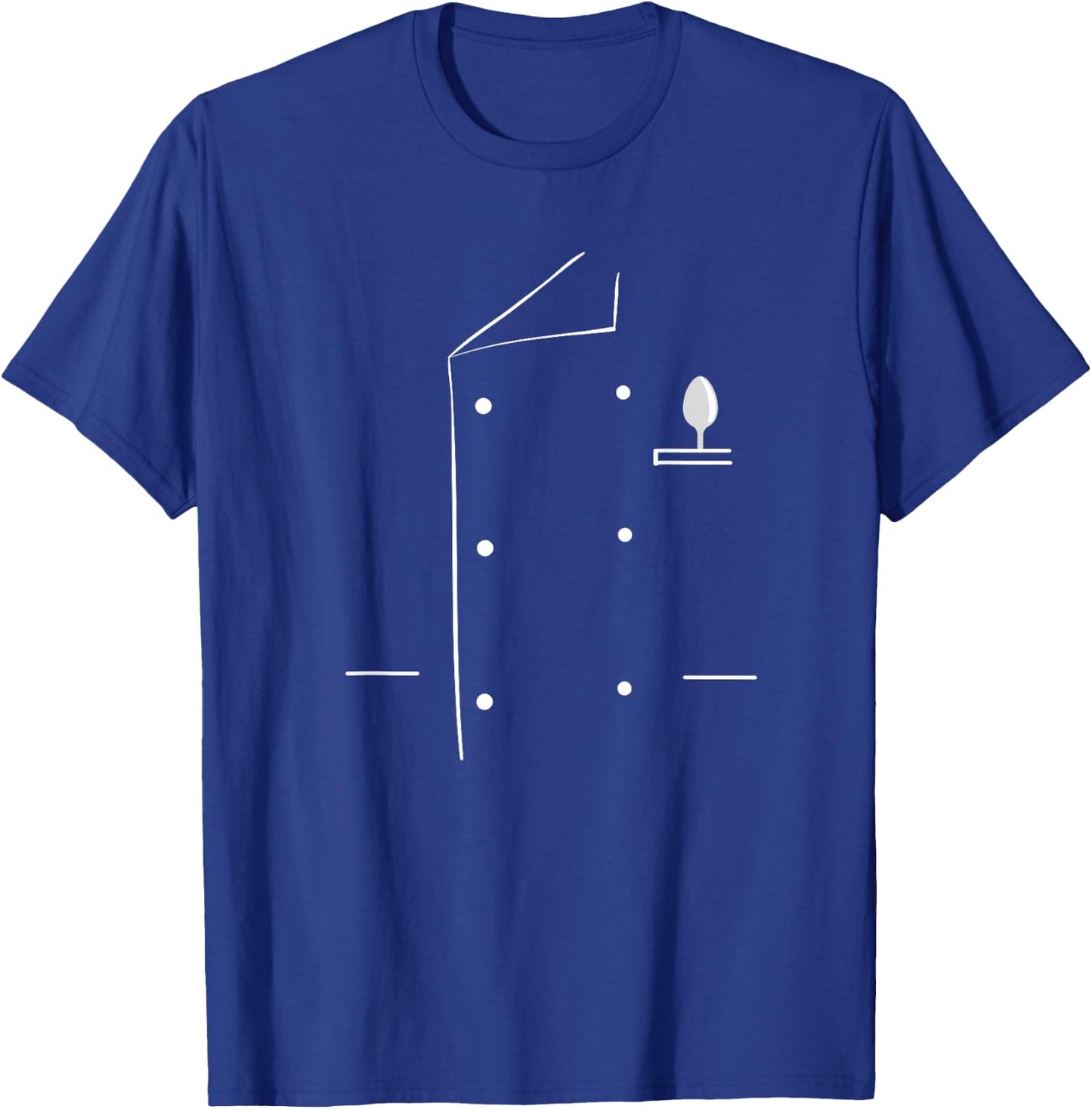 Chef Coat Uniform Jacket Culinary Cooking Lovers Cook Chief T-Shirt - T-Shirt | Royal