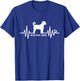 Irish Doodle Heart Beat EKG Pulse Design For Dog Lovers Women Kids T-Shirt - T-Shirt | Royal