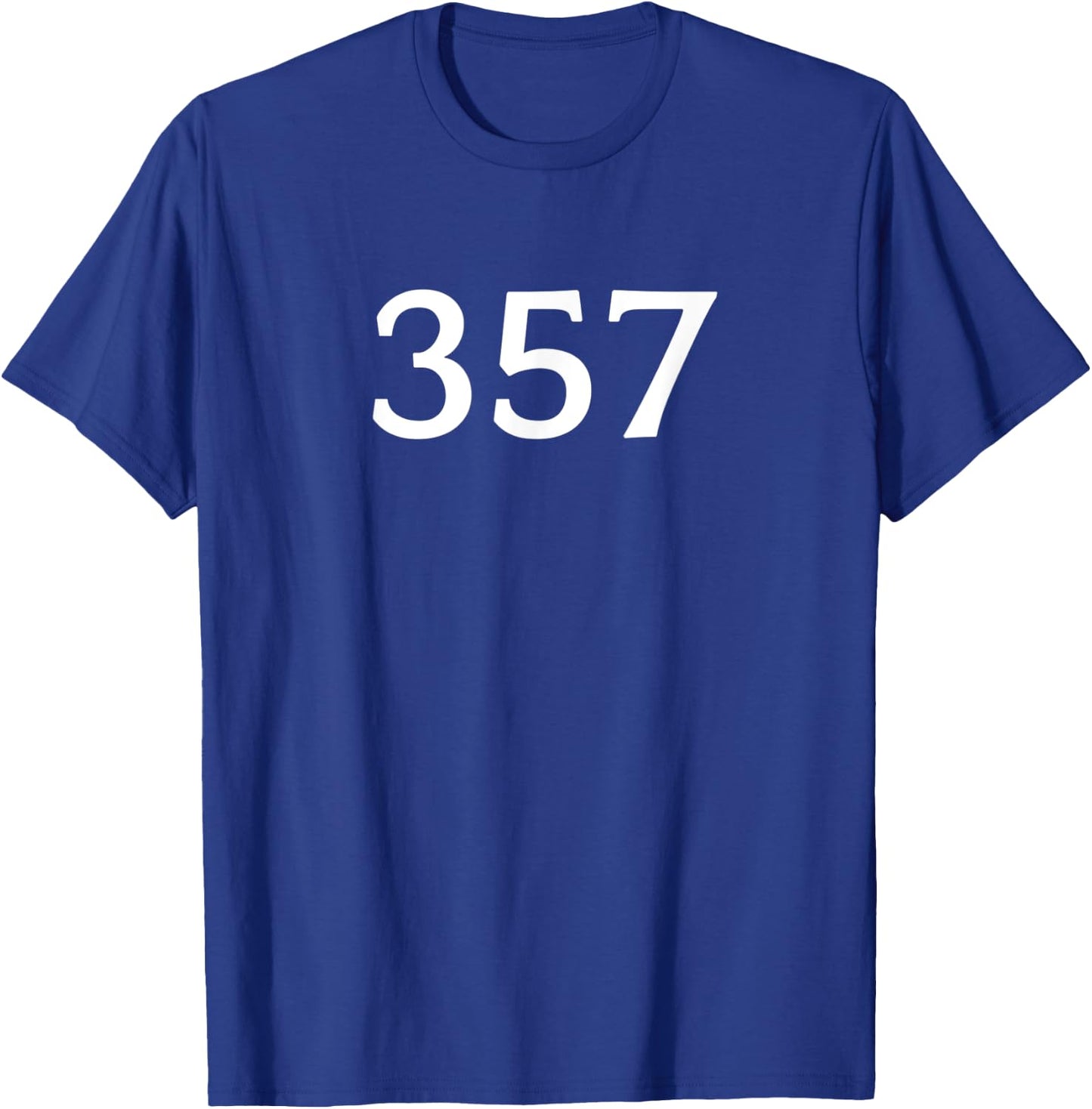Number 357 , # Jersey Sports Birthdays T-Shirt - T-Shirt | Royal