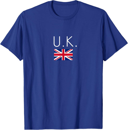U.K. England, Great Britain United Kingdom Flag T-Shirt - T-Shirt | Royal
