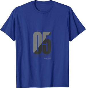 05 Born in 2005, Year of Birth Authentic T-Shirt - T-Shirt | Royal