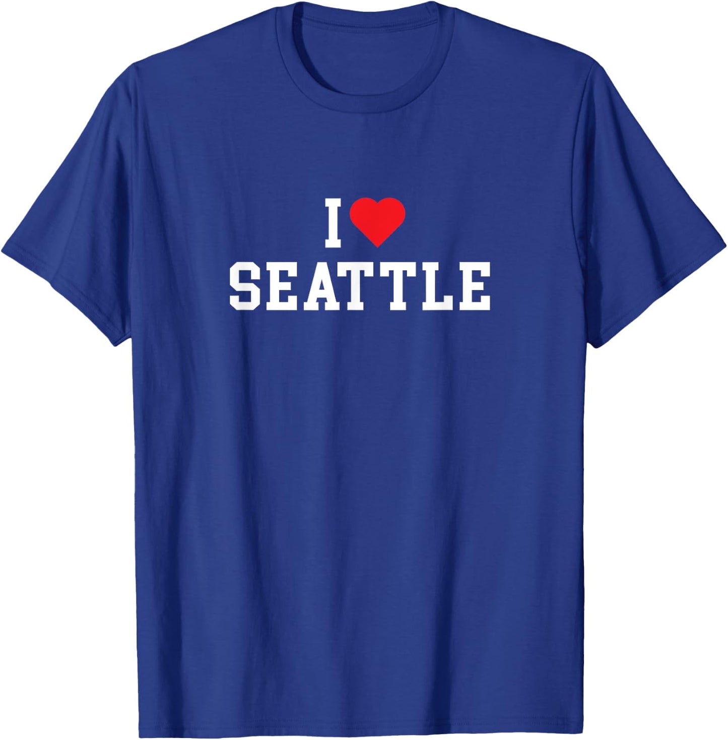 Seattle - I Love Seattle - Washington - Classic T-Shirt - T-Shirt | Royal
