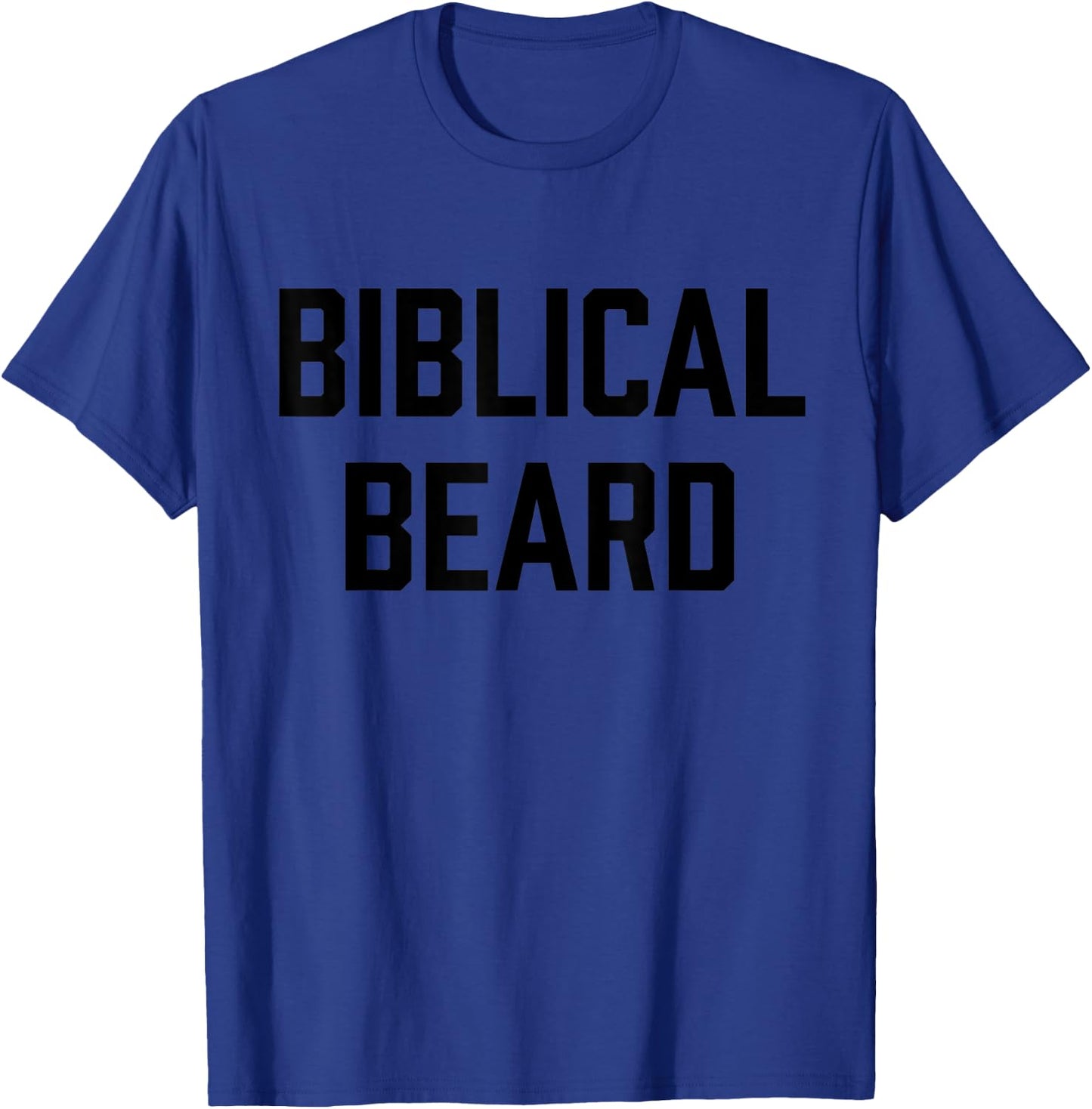 Christian Biblical Beard T-Shirt - T-Shirt | Royal