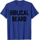 Christian Biblical Beard T-Shirt - T-Shirt | Royal