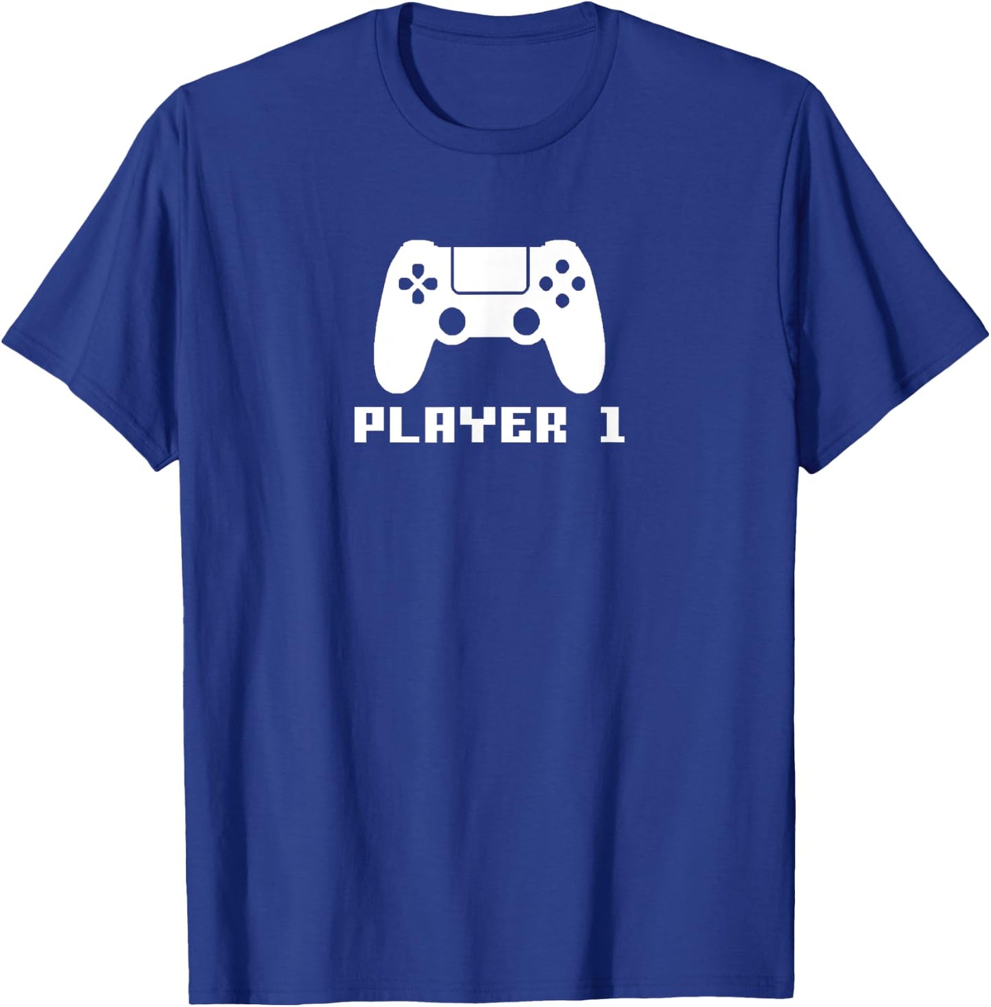 Player 1, Matching Gamer Player 1 Player 2 Couple Video Game T-Shirt - T-Shirt | Royal