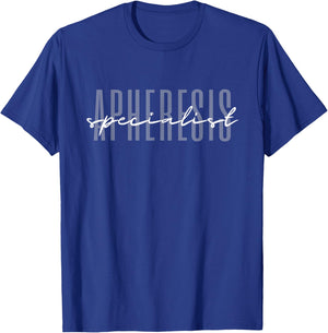 Apheresis Specialist Apheresis Squad Nephrology Nursing T-Shirt - T-Shirt | Royal