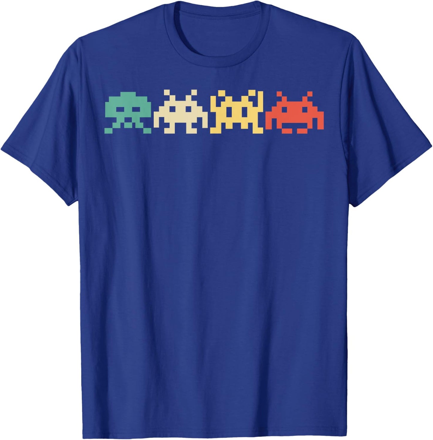 80s Video Game Vintage Retro Arcade Gamers T-Shirt - T-Shirt | Royal