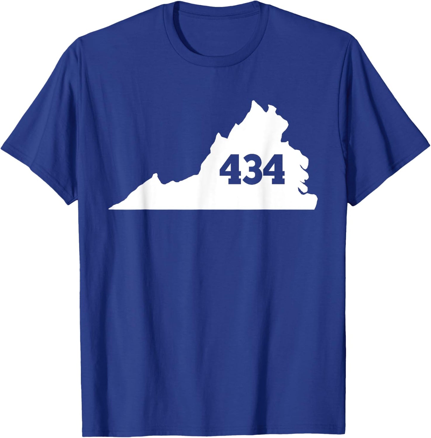 Virginia 434 Area Code T-Shirt - T-Shirt | Royal