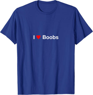 I Heart Boobs T-Shirt - T-Shirt | Royal