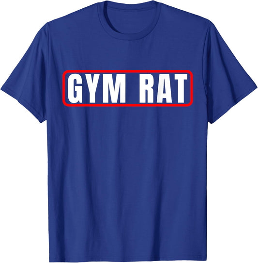 Gym Rat Bodybuilding Workout & Fitness Motivation Design T-Shirt - T-Shirt | Royal