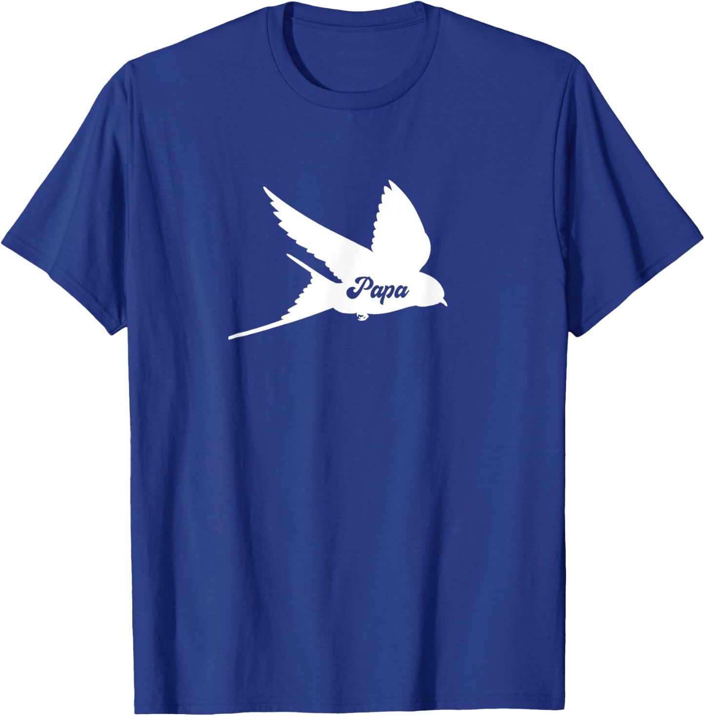 Papa Humming Bird Dad Funny Family Matching T-Shirt - T-Shirt | Royal