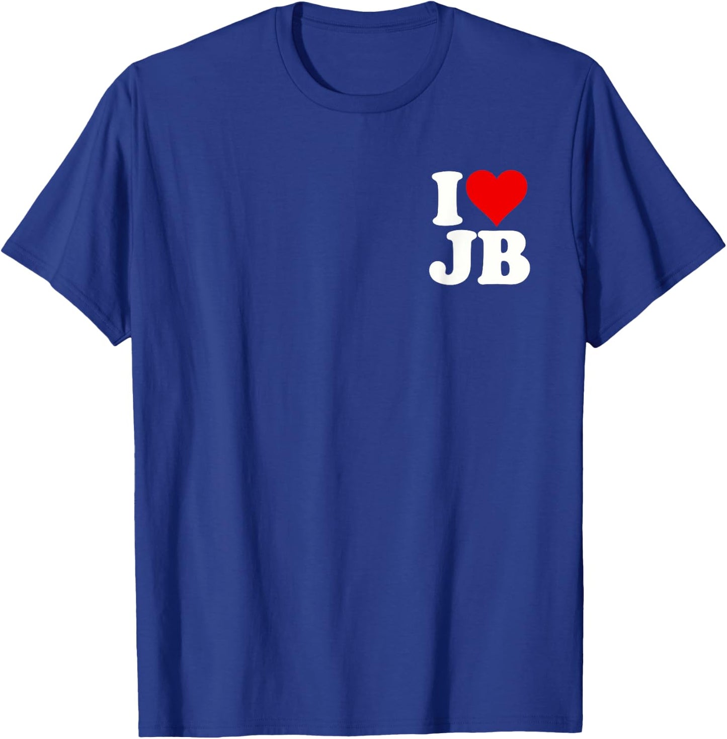 I Love Heart Jb J B J.b. T-Shirt - T-Shirt | Royal