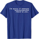 I'm Sorry If Someone Misrepresented Jesus To You T-Shirt - T-Shirt | Royal
