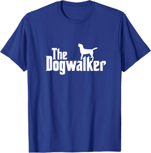The Dogwalker Professional Dog Walker Dogs Puppies Lover T-Shirt - T-Shirt | Royal
